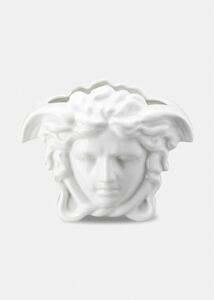【新品箱付き】ヴェルサーチ　メドゥーサ グラン 花瓶 15 CM versace イタリア　ホワイト　白　インテリア