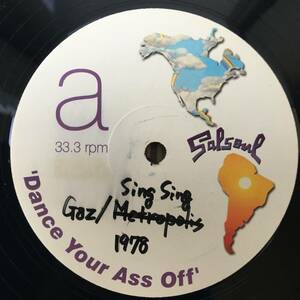 ★送料込み/ダンクラ/Salsoul【Gaz/Sing Sing (Original Richie Rivera 12”Mix)/Metropolis/I Love New York (Original 12”Mix)】12inch