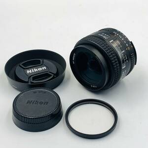 【未使用保管品】Nikon AF NIKKOR 28mm F2.8D ニコンレンズ レンズフード付き【閉店カメラ店展示品】