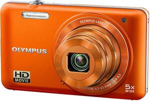 OLYMPUS デジタルカメラ VG-145 オレンジ 1400万画素 広角26mm 光学5倍ズー(中古品)