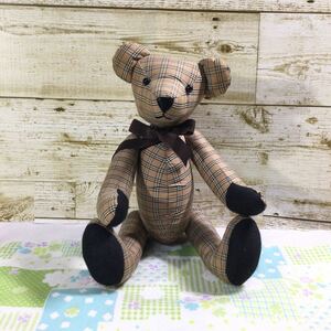 Burberry:バーバリー テディベア リボン　クマ・くま・熊 人形