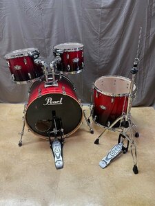 0846　中古品　楽器　　Pearl Vision 　パール　ビジョン　タムタム+フロア+バス