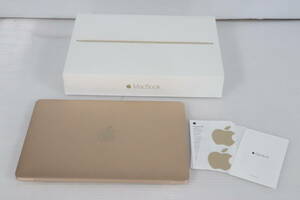 1円～★ジャンク★Apple アップル MacBook 1100/12 MLHE2J/A ゴールド A1534 ノートPC 家電 12インチ パソコン S634