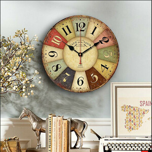 新品未使用　壁掛け時計 木製時計 壁掛 時計 おしゃれ 色選択可 静音