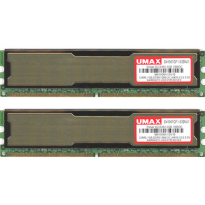 【中古】【ゆうパケット対応】UMAX Pulsar DCDDR2-2GB-1066OC DDR2 PC2-8500 1GB 2枚組 [管理:1050011651]