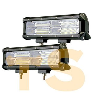 6500K ホワイト 投光器 集魚灯 トラック バイク SUV 建築機械 12V/24V LED ワークライト 作業灯 144W 9インチ 9C-144W 2個