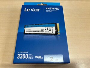 24A006 送料無料 未開封 Lexar NM610 PRO 2TB NVMe SSD PCIe Gen 3x4 M.2 2280 3300MB/S ジャンク扱い