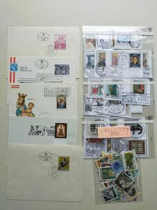 【知】外国切手 オーストリア 1００枚、カット付23枚＋カバー5枚　記念主体(済) 大量 おまとめ　お家で過ごそう 切手を楽しもう /2679