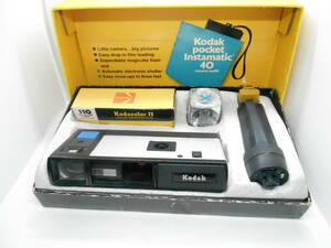  Kodak コダック pocket instamatic 40 ポケットインスタマチック40 元箱、取説、フィルム等のセット品　ジャンク扱い （送料無料）