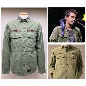 【ジョン・メイヤー着】WTAPS ダブルタップス 12SS BUDS LS シャツ 名作 2012 アーカイブ 日本製 2 M MIKE OD オリーブ W)taps ジャケット