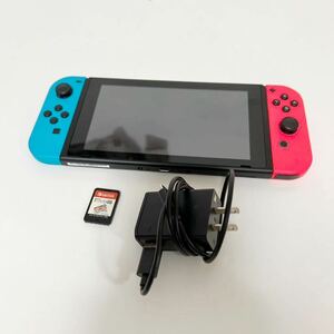 Nintendo Switch バッテリー強化版 HAC-001(-01） 2020年製 ニンテンドー スイッチ ネオン 世界のアソビ大全51 中古 