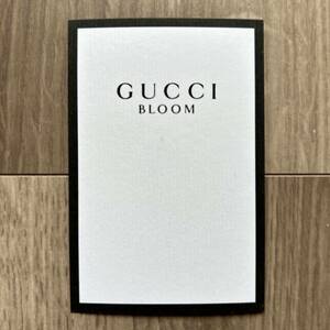 グッチ GUCCI テスターカード ムエット かわいい おしゃれ　bloom ブルーム