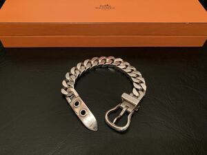 Vintage HERMES エルメス ブックルセリエ ヴィンテージ MM ブレスレット クレッシェンド アクロバット シェーヌダンクル