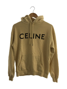 CELINE◆プリントロゴ/フード付きルーズスウェットシャツ/パーカー/XS/コットン/CRM/2Y321670Q