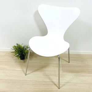 ①セブンチェア フリッツハンセン 正規品 FRITZ HANSEN ホワイト　SEVEN Chair 　Arne Jacobsen