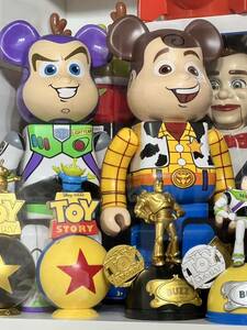 ベアブリック ウッディ バズ 400% ＆ 100% セット トイストーリー be@rbrick toy story