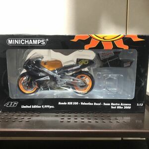 400 完成品 1/12 バレンティーノロッシホンダNSR500 チームナストロアズーロ テストバイク2000ミニチャンプス バイクMotoGP 46 模型