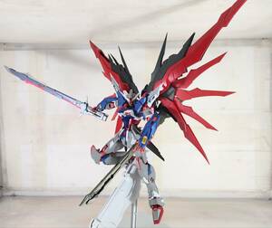 1/100 デスティニーガンダム specⅡ 風 塗装 完成品 光の翼 検( 機動戦士ガンダムSEEDDESTINY MG ? メタルビルド ?