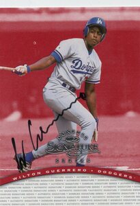 MLB 1997 DONRUSS SIGNATURE 　WILTON GUERRERO　ウィルトン・ゲレロ　 直筆サイン　新品ミント状態品