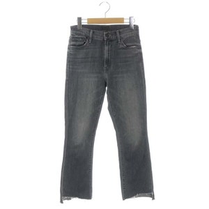 マザー mother THE INSIDER CROP STEP FRAY デニムパンツ ジーンズ クロップド ダメージ加工 カットオフ 25 グレー /ES ■OS