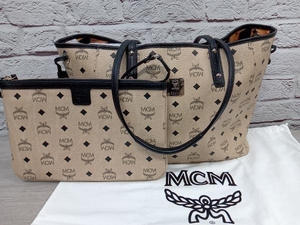 MCM R5911／リバーシブルトートバッグ バッグ 保存袋付き ポーチ付き 店舗受取可