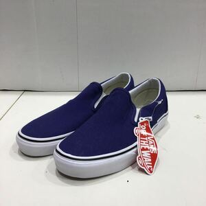 【VANS ヴァンズ 】ローカットスニーカー スリッポン 23.5cm ブルー 未使用品 レディース 2307oki