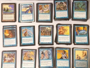 MTG　約290枚　R～C　青　5ED～USG辺り　英語　日本語　セット　まとめ　大量　マジックザギャザリング