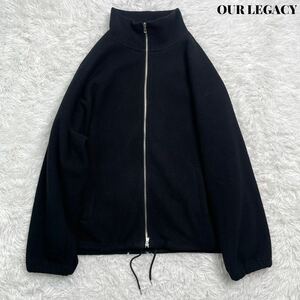 【美品】OUR LEGACY アワーレガシー ダブル ジップ フリース ジャケット ブルゾン ブラック 48