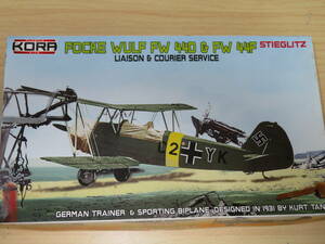 ◆KORA コラモデルズ：1/72 ドイツ空軍 フォッケウルフ FW 44D/F　連絡機　レジンパーツ付属