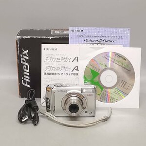 動作品 FUJIFILM FinePix A800 単三電池使用 フジフイルム コンパクトデジタルカメラ 元箱 取説 ケーブル他付属品 Z5792