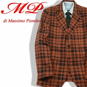 新品 定価27万円 【MP di Massimo Piombo】 春夏 イタリア製 ジャケット 48 麻 シルク ★280561 エムピー ディ マッシモ ピオンボ