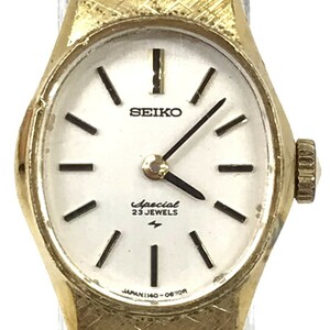 SEIKO セイコー Special 腕時計 1140-7220 手巻き アナログ オーバル シルバー ゴールド ヴィンテージ 亀戸精工舎 1979年製 動作確認済み