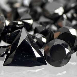 〔天然ブラックダイヤモンドおまとめ〕a 10ct 裸石 宝石 diamond jewelry ジュエリー black ②