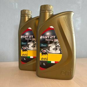 【新品 即決】ENI KART 2T OIL 1000ml（半合成）2本セット