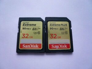 SanDisk　Extreme　SDHCカード　32GB　2枚セット