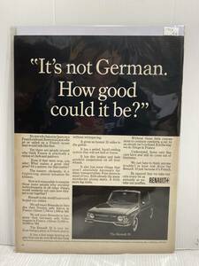 1967年6月9日号LIFE誌広告切り抜き【RENAULT ルノー】アメリカ買い付け品60sビンテージカー車USA