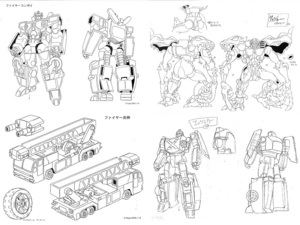 ②トランスフォーマー カーロボット　TRANSFORMERS CAR ROBOTS　製作用資料　設定資料