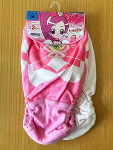 ハートキャッチプリキュア 変身パンツ ショーツ 130cm 2枚組 【未使用 タグ付き】 プリキュア 2010年 バンダイ 変身ショーツ 130