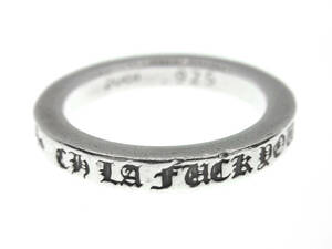 クロムハーツ CHROME HEARTS ■ 【 3mm SPACER FUCK YOU 】 スペーサー ファックユー シルバー リング 32311