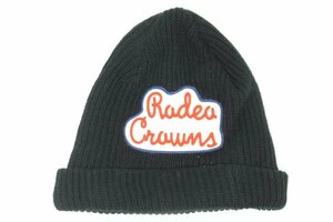 ■【YS-1】 ロデオクラウンズ RODEO CROWNS ■ ニット帽 ワッチ ■ 状態良好 ■ サイズ F 黒系 ■ ユニセックス 【同梱可能商品】■A