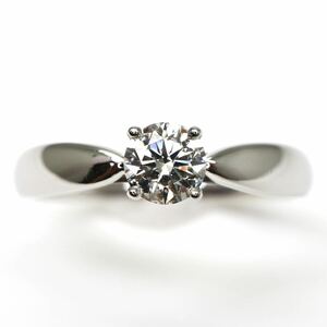 TIFFANY&Co.(ティファニー）◆Pt950 天然ダイヤモンドリング◆A 約3.2g 約7号 0.25ct diamond ring指輪 jewelry ジュエリーEC0/EC5