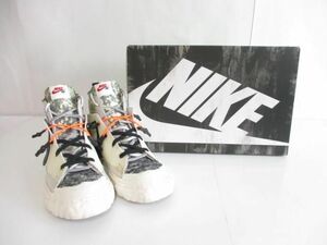 良品 ナイキ NIKE ×レディメイド ブレーザーミッド CZ3589-100 27cm ブラック ホワイト メンズ