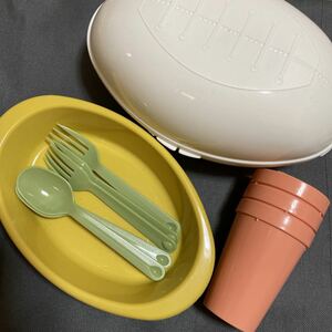 レジャーセット　フォークスプーン 食器セット プラスチック製　アウトドア　ピクニック