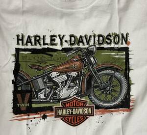 Harley-Davidson ホワイトTシャツ USA ヴィンテージ 