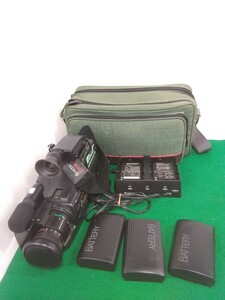 g_t R407 HITACHI8ミリビデオカメラカバー、充電器、バッテリーパックセット★カメラ★光学機器★ビデオカメラ★8ミリビデオカメラ☆日立