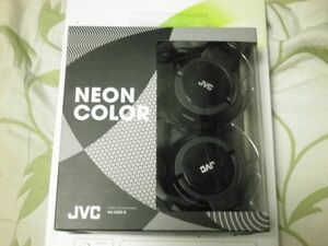 JVC JAPAN VICTOR KENWOOD STEREO HEAD PHONES NEON BLACK HA-S240-B
