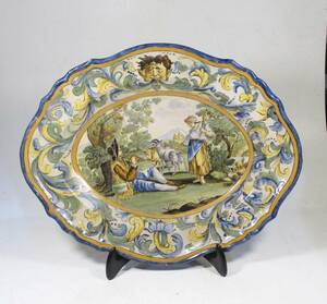 ☆ マジョリカ　飾皿　２０世紀初頭　イタリア　2