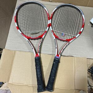 あ-7003）Babolat バボラ テニスラケット PURE STORM （2本セット）中古現状品
