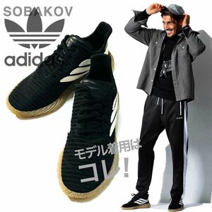 【ADIDAS ORIGINALS】Safari掲載◎!!アディダスオリジナルス SOBAKOV BLK AQ1135 28.5cm 43 44 アディダス ソバコフ ガムソールスニーカー