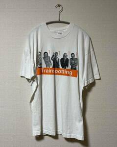 極希少 美品 90s vintage Trainspotting 映画Tシャツ XL SCREEN STARS 白 ホワイト ムービーT movie スコットランド 名作 全員集合 